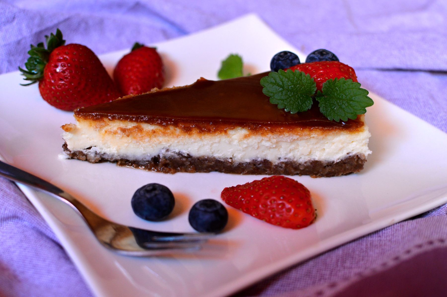 cheesecake se slaným karamelem