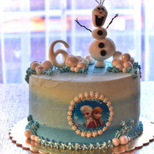 narozeninový dort Ledové království