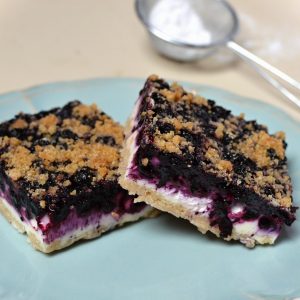 borůvkový koláč z drobenkového těsta recept