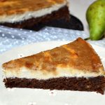 hruškový koláč s tvarohem recept