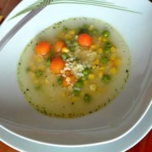 hrstková polévka recept