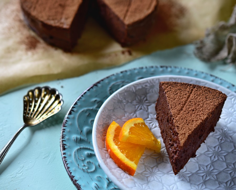 čokoládový dort s pomerančem