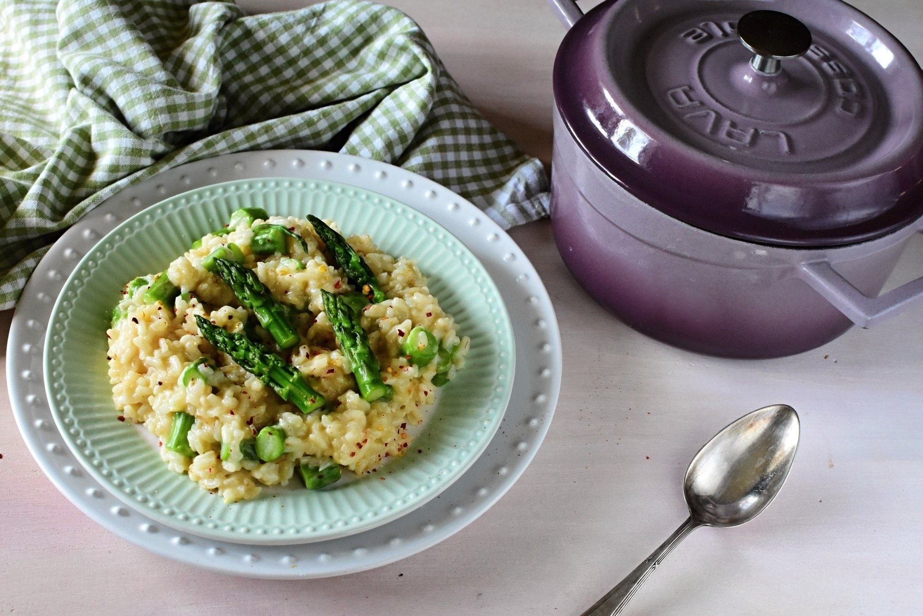 chřestové risotto