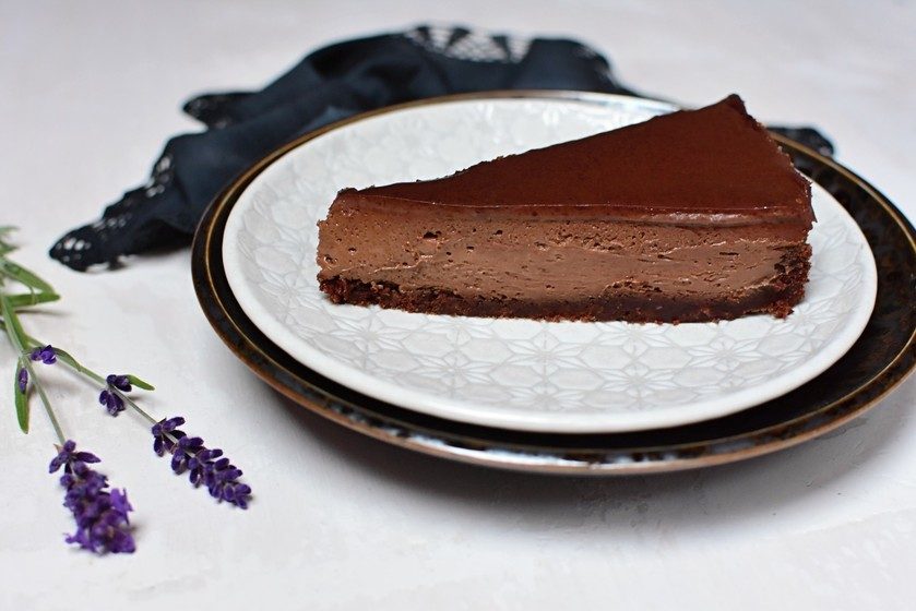 Pečený čokoládový cheesecake