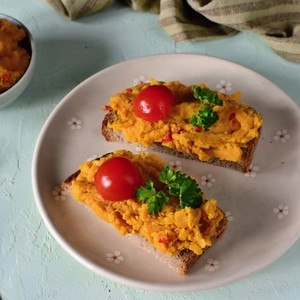 pomazánka z červené čočky vegan recept